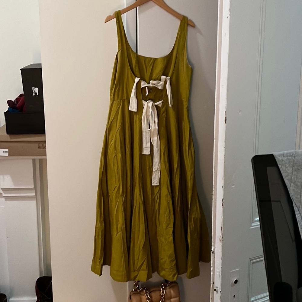 Free People Chartreuse sundress